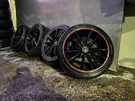 Ox Wheel Multi Fit 5 Stud 18” Alloy Wheels with Good Tyres