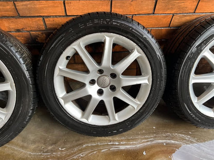 Audi 17” Alloy Wheels with Like New Tyres