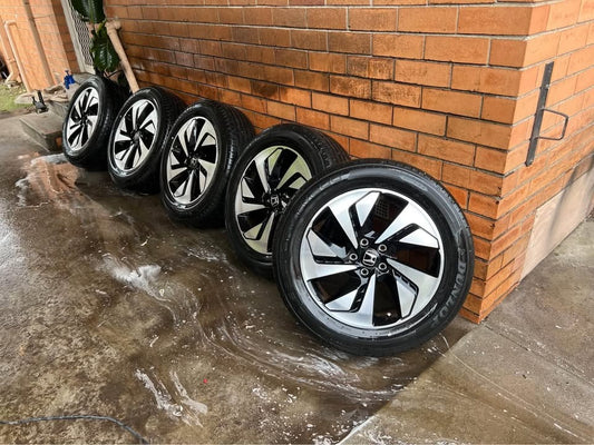 Honda CRV 18" Alloy Wheels with Dunlop Tyres Set of 5
