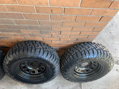 33" Rugged Terrain Tyres on 6 Stud Rims New
