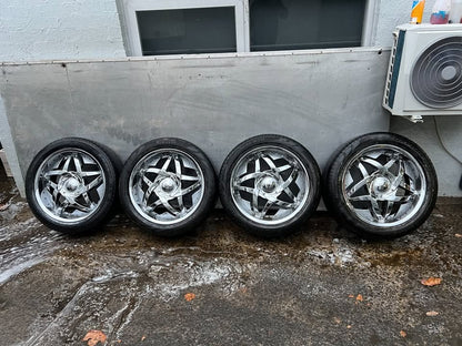 Hipnotic Chrome 20” Alloy Wheels with Tyres