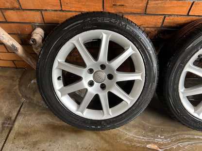 Audi 17” Alloy Wheels with Like New Tyres