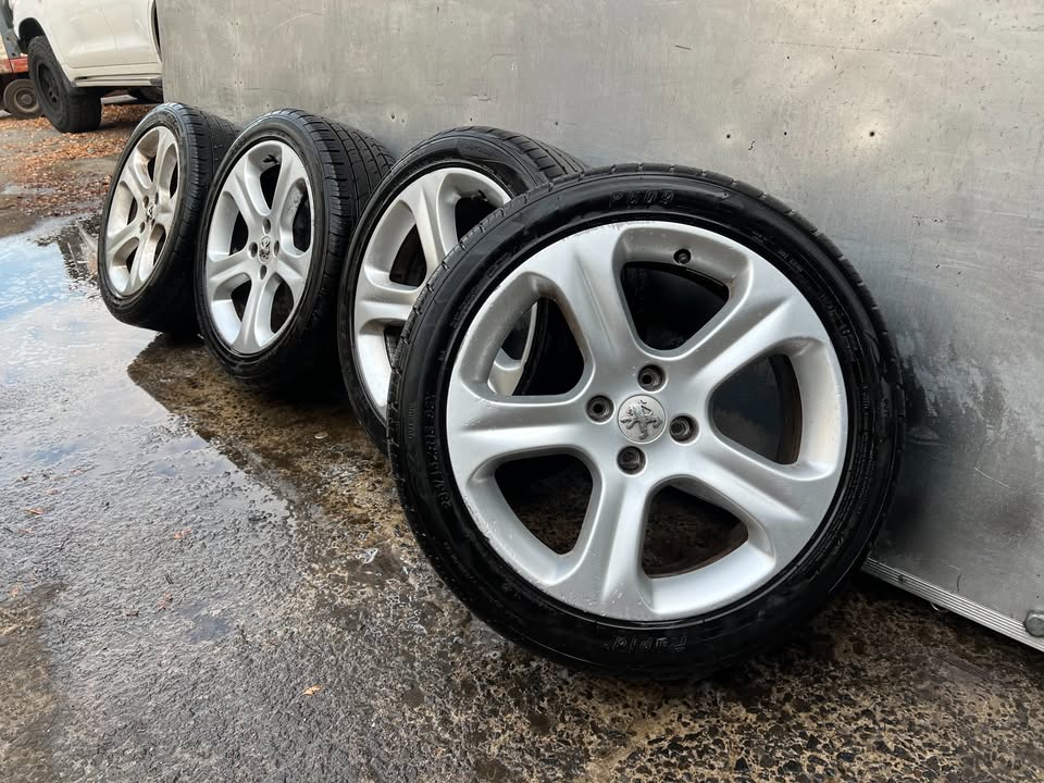 Peugeot 18" Alloy Wheels with Good Tyres