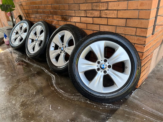 BMW X5 19" Staggered Alloy Wheels with Good Tyres