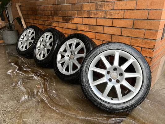 Audi 17” Alloy Wheels with Like New Tyres