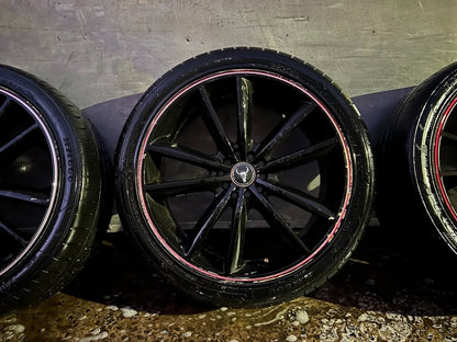 Ox Wheel Multi Fit 5 Stud 18” Alloy Wheels with Good Tyres