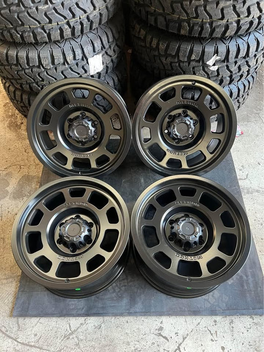 Method Style Satin Black 6 Stud Alloy Wheels Brand New