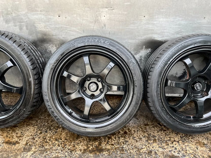 Ox Wheel Black 17" Alloy Wheels with Tyres