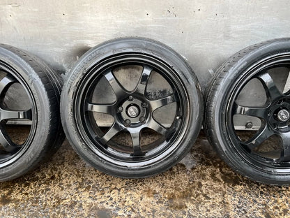 Ox Wheel Black 17" Alloy Wheels with Tyres