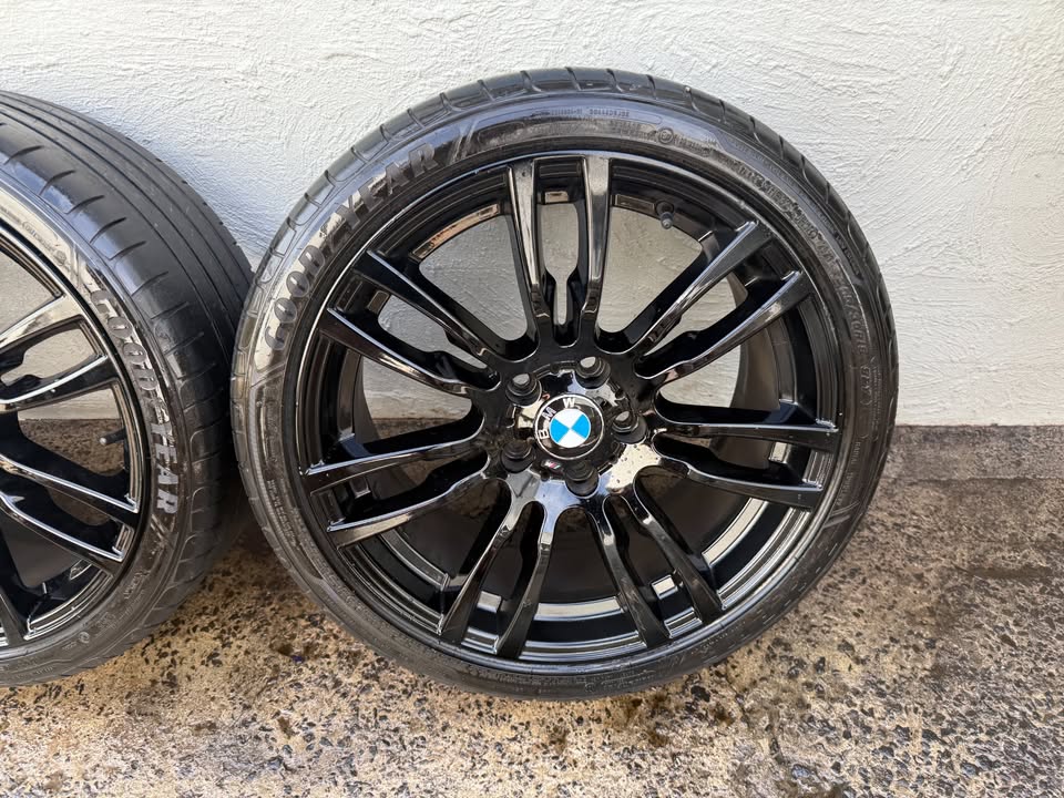 BMW 19" Black Staggered Alloy Wheels with Goodyear Tyres