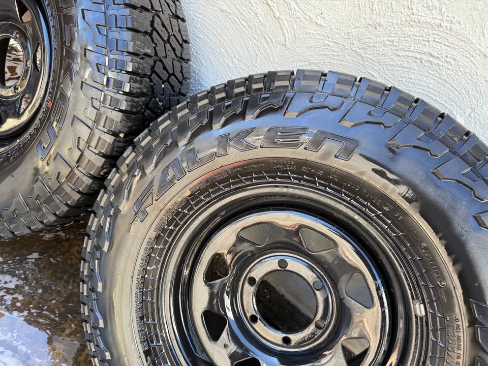 Falken Wildpeak 33" Tyres on 6 Stud Steel Rims