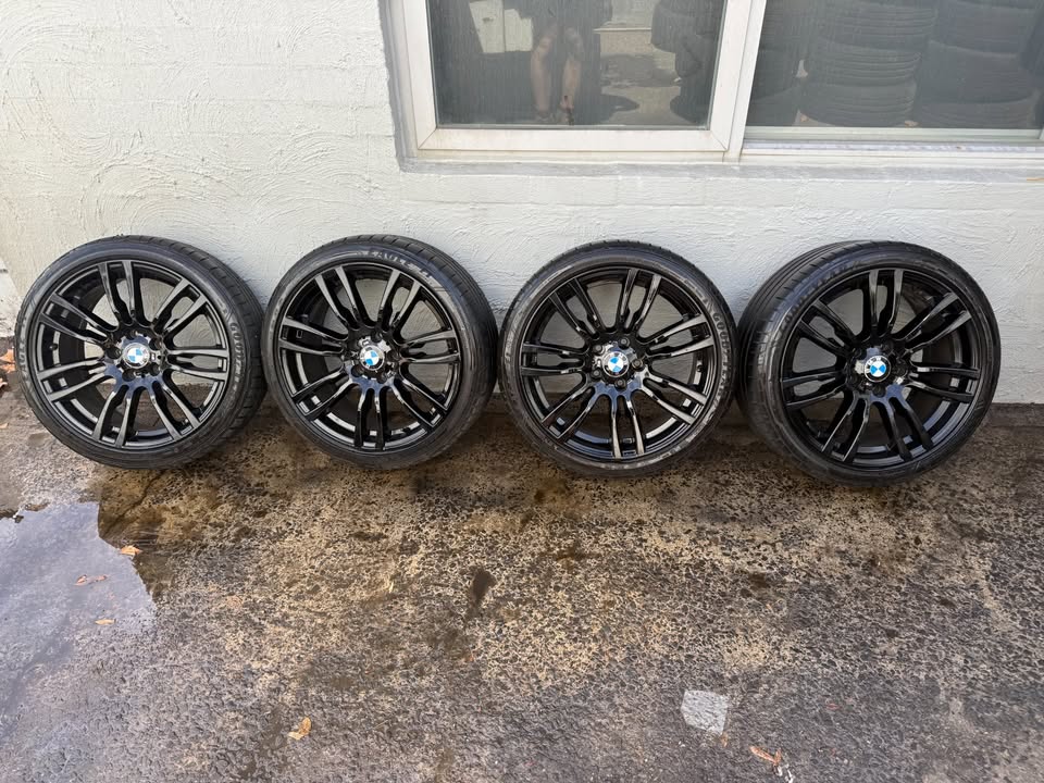 BMW 19" Black Staggered Alloy Wheels with Goodyear Tyres