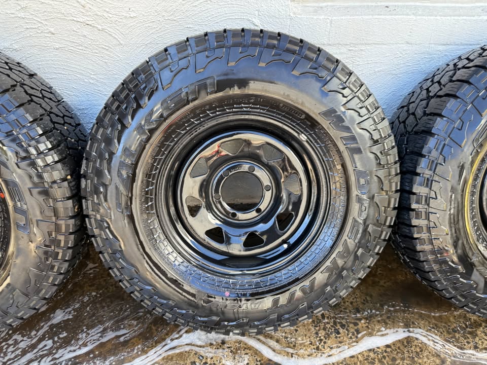 Falken Wildpeak 33" Tyres on 6 Stud Steel Rims