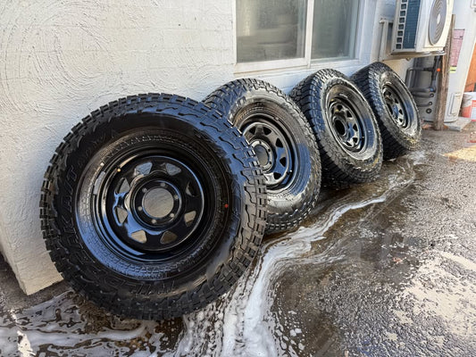 Falken Wildpeak 33" Tyres on 6 Stud Steel Rims