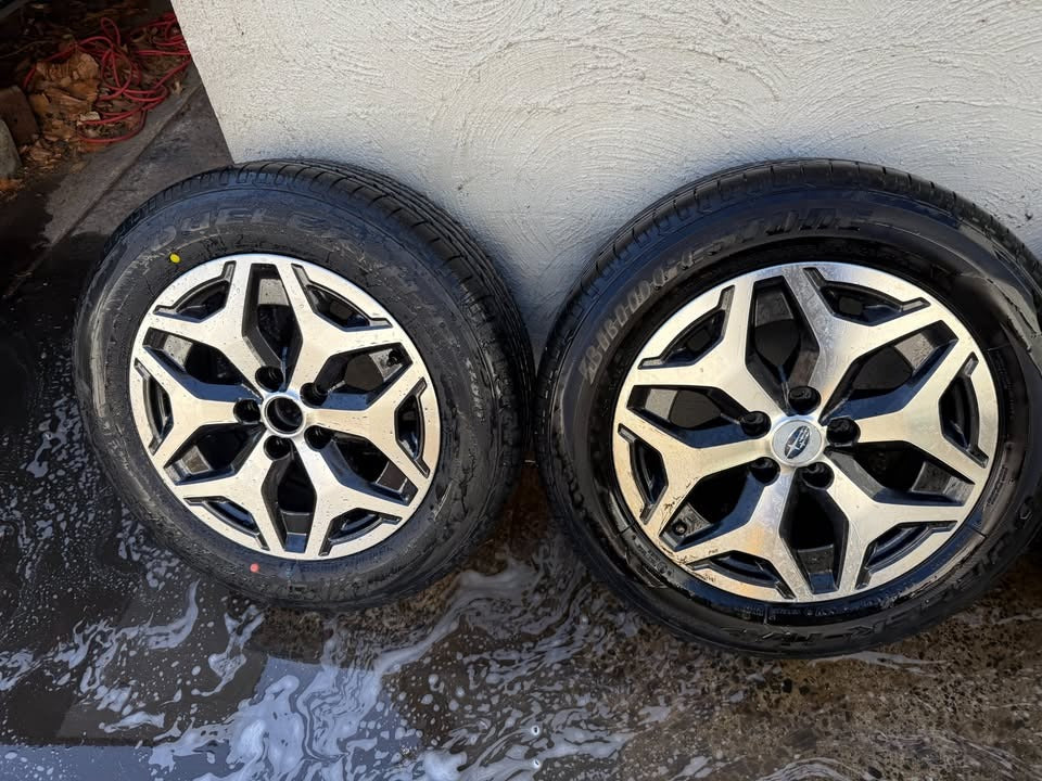 Subaru Forester/Outback 17" Alloy Wheels with Excellent Tyres Set of 5
