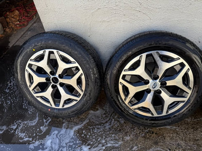 Subaru Forester/Outback 17" Alloy Wheels with Excellent Tyres Set of 5