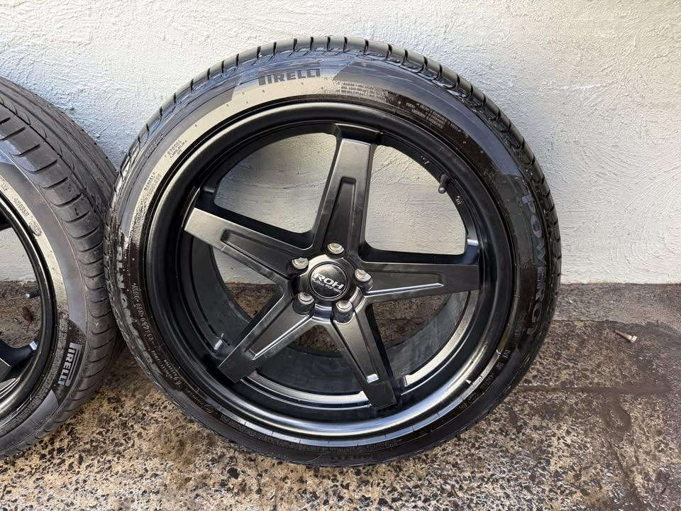 ROH Flow Forged Black 18” Alloy Wheels with Pirelli Tyres *Delivery*