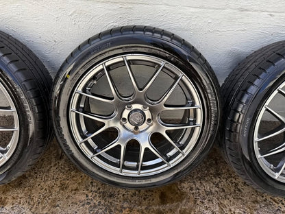 Hussla 18 Inch Alloy Wheels with Like New Tyres *Delivery*
