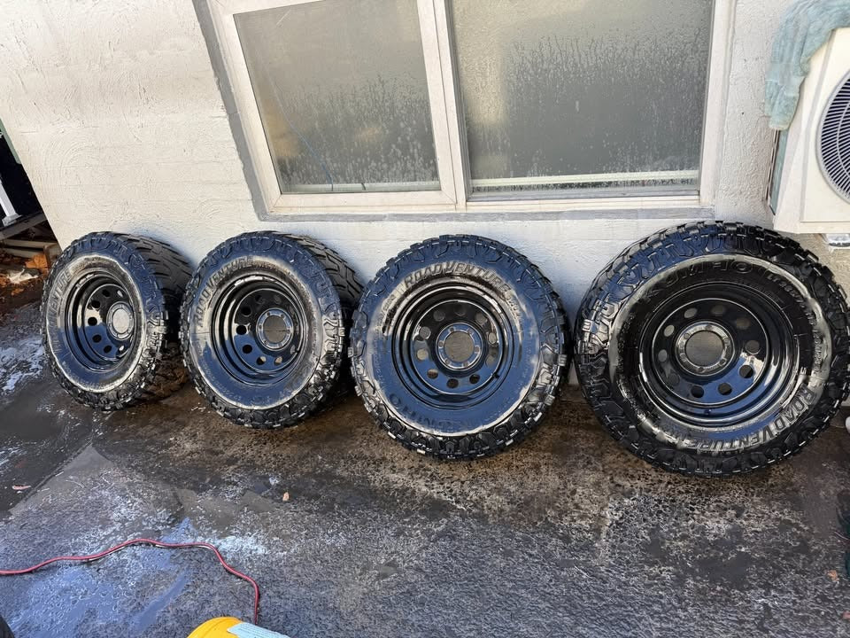 Kumho M/T Tyres on 6 Stud Steel Rims