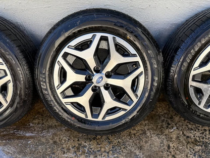 Subaru Forester/Outback 17" Alloy Wheels with Excellent Tyres Set of 5