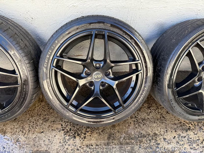 Ox Wheels Black 18" Alloy Wheels with Good Tyres