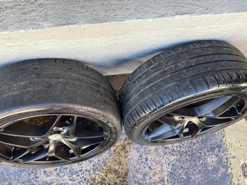 Ox Wheels Black 18" Alloy Wheels with Good Tyres