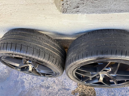 Ox Wheels Black 18" Alloy Wheels with Good Tyres