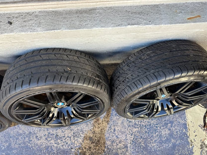BMW 19" M Sport Black Staggered Alloy Wheels with Excellent Tyres