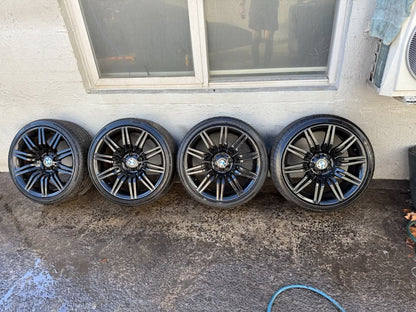 BMW 19" M Sport Black Staggered Alloy Wheels with Excellent Tyres