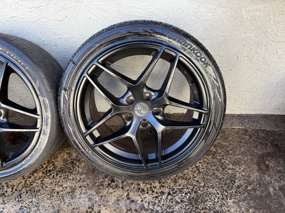Ox Wheels Black 18" Alloy Wheels with Good Tyres