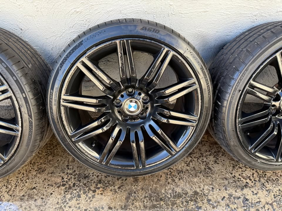 BMW 19" M Sport Black Staggered Alloy Wheels with Excellent Tyres