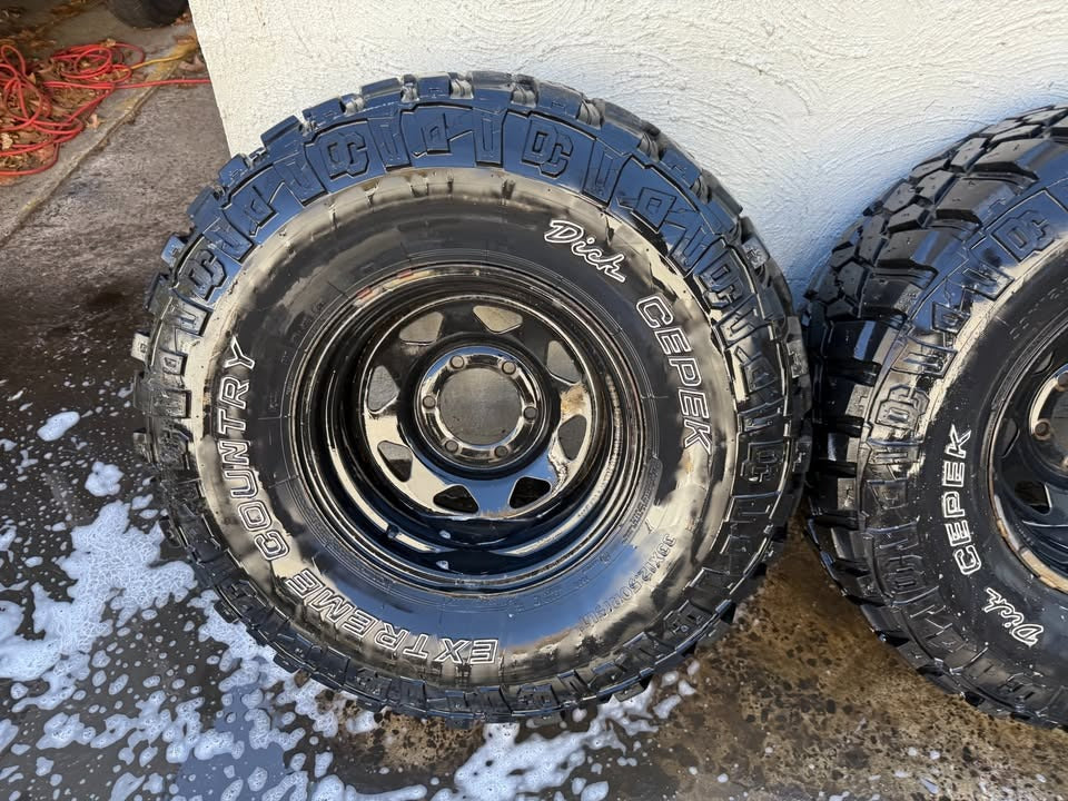 Dick Cepek Extreme Country 33" M/T Tyres on 6 Stud Rims