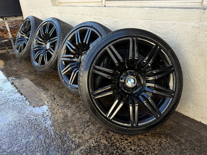 BMW 19" M Sport Black Staggered Alloy Wheels with Excellent Tyres