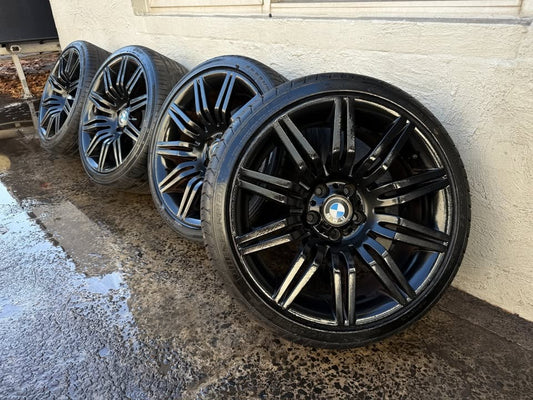 BMW 19" M Sport Black Staggered Alloy Wheels with Excellent Tyres