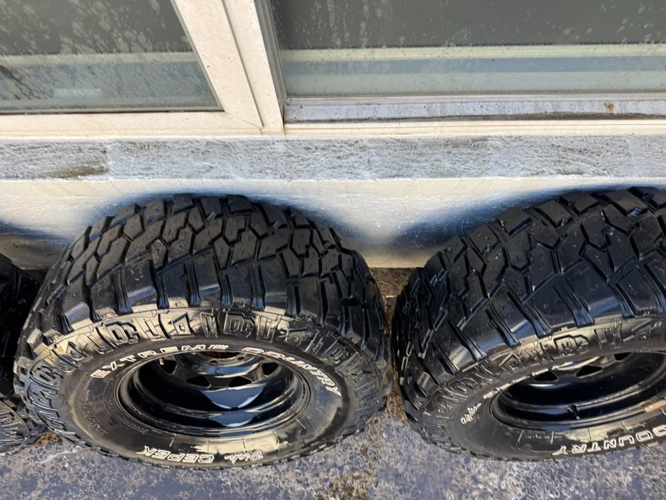 Dick Cepek Extreme Country 33" M/T Tyres on 6 Stud Rims