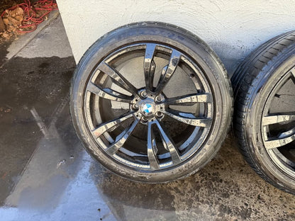 BMW M Sport 20" Black Staggered Alloy Wheels with Tyres