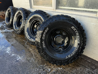 Dick Cepek Extreme Country 33" M/T Tyres on 6 Stud Rims