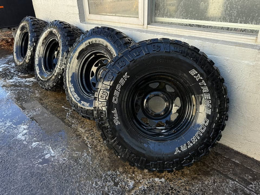 Dick Cepek Extreme Country 33" M/T Tyres on 6 Stud Rims