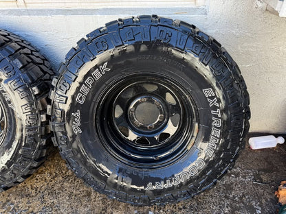 Dick Cepek Extreme Country 33" M/T Tyres on 6 Stud Rims