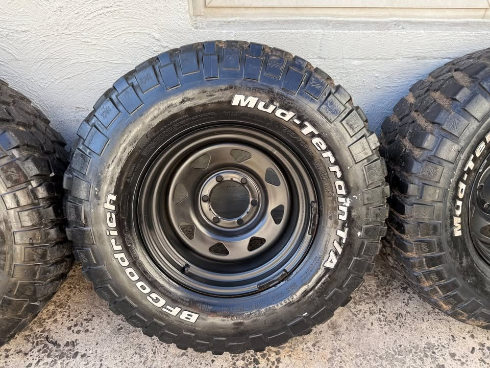 BF Goodrich M/T Tyres on 6 Stud Rims