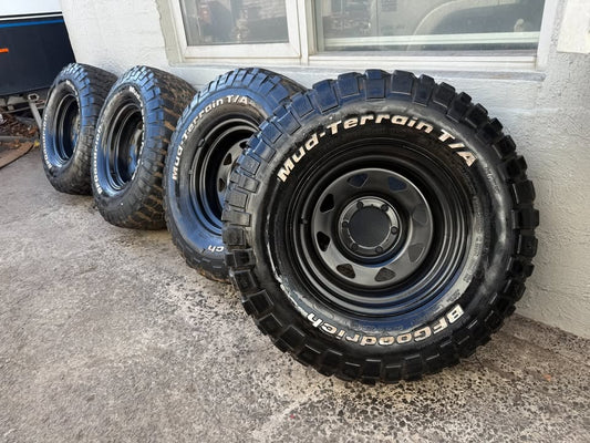 BF Goodrich M/T Tyres on 6 Stud Rims