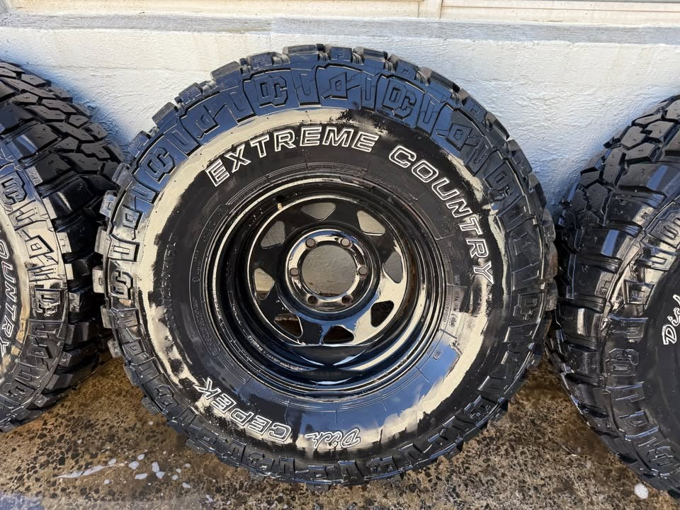 Dick Cepek Extreme Country 33" M/T Tyres on 6 Stud Rims