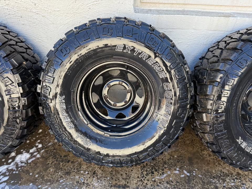 Dick Cepek Extreme Country 33" M/T Tyres on 6 Stud Rims