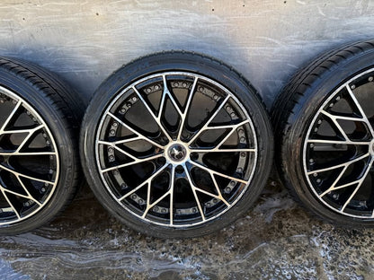 Ox Wheel 5 Stud 18” Alloy Wheels with Good Tyres