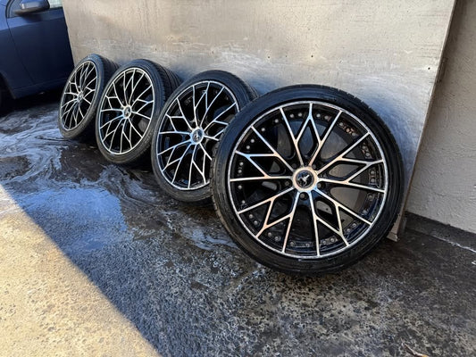 Ox Wheel 5 Stud 18” Alloy Wheels with Good Tyres