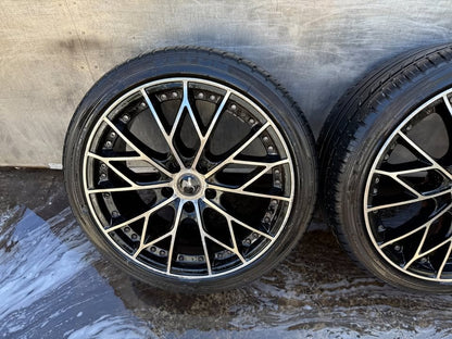 Ox Wheel 5 Stud 18” Alloy Wheels with Good Tyres