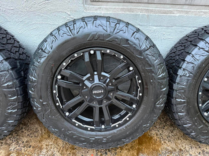 ROH Vapour 18” Alloy Wheels with Maxxis Razr A/T Tyres Set of 5