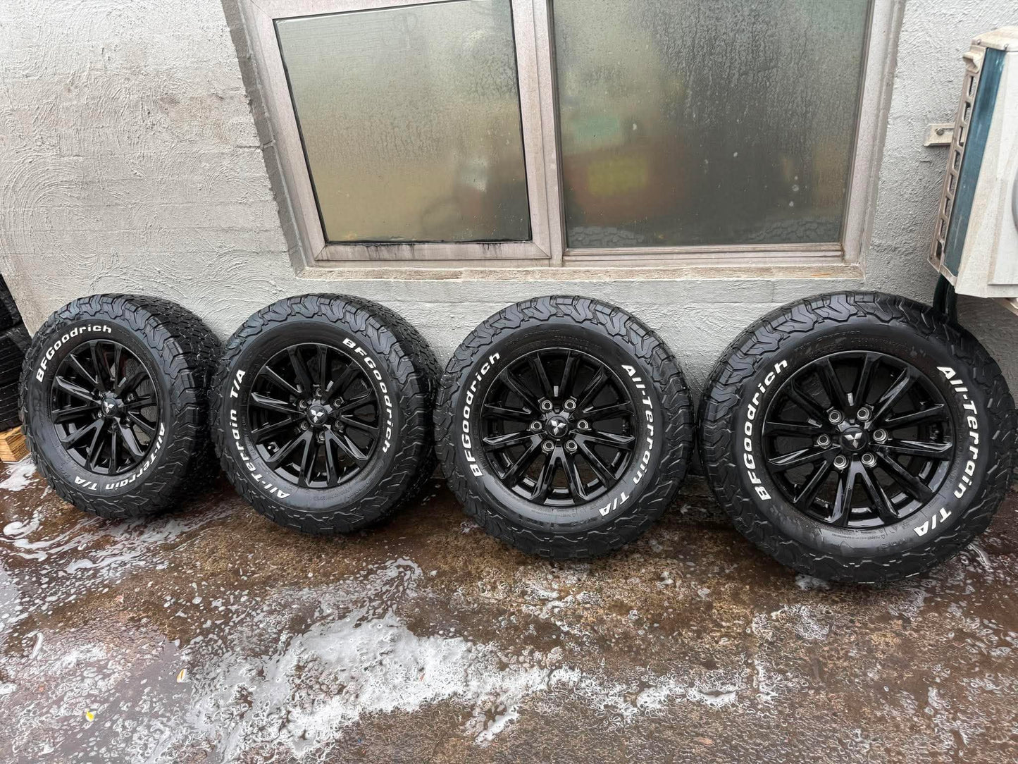 Mitsubishi Triton 17” Black Alloy Wheels with BF Goodrich Tyres