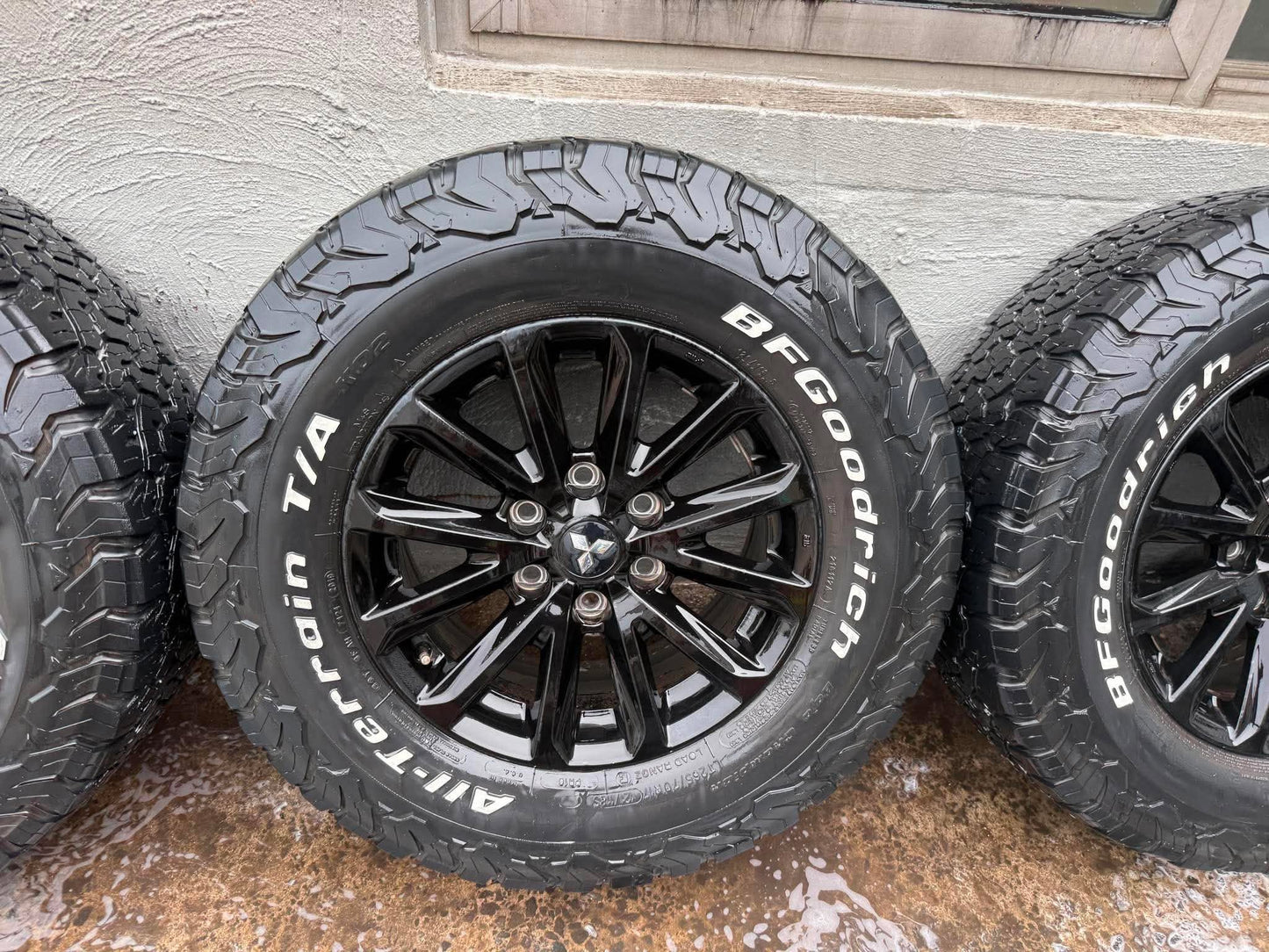 Mitsubishi Triton 17” Black Alloy Wheels with BF Goodrich Tyres