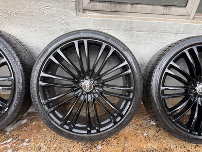 Audi Black 22” Alloy Wheels with Good Tyres